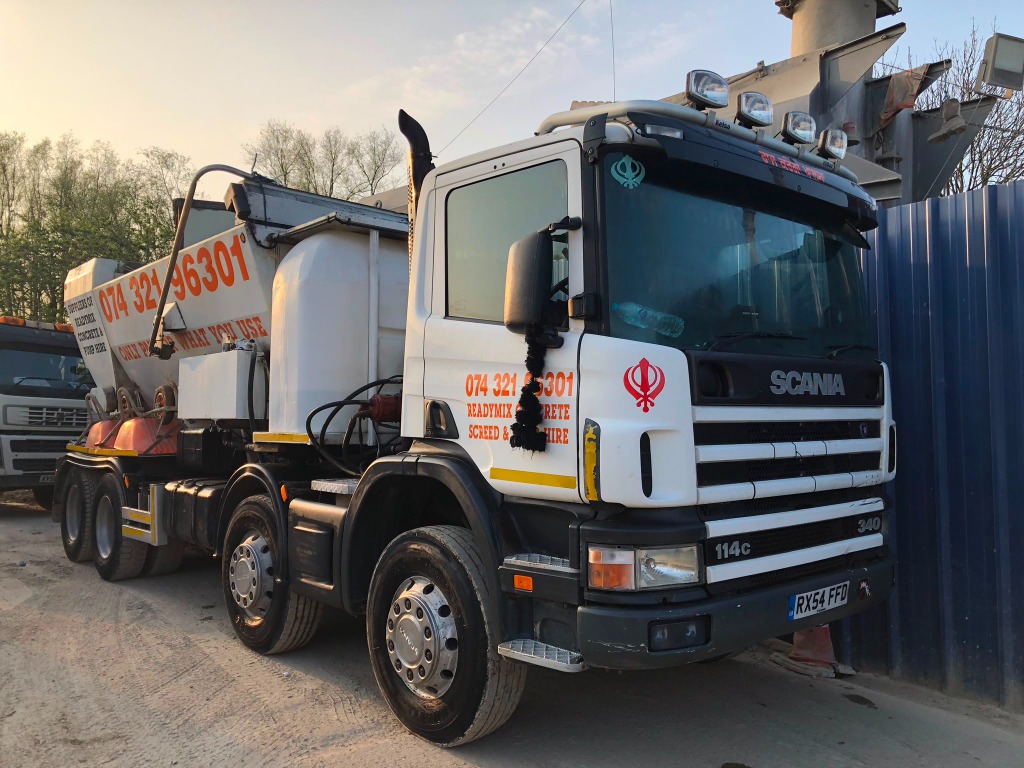 8-Wheel Volumetric Readymix Concrete Delivery Fleet Bletchley